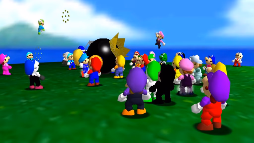 100 Marios Conquer Hyrule: Super Mario 64's Wildest Multiplayer Feat